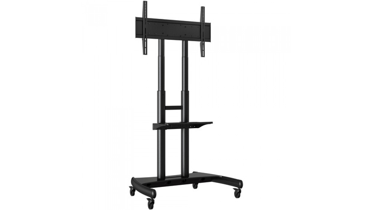 Heavy-duty dual poles mobile display stand